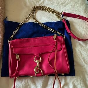 Rebecca Minkoff HOT PINK crossbody purse